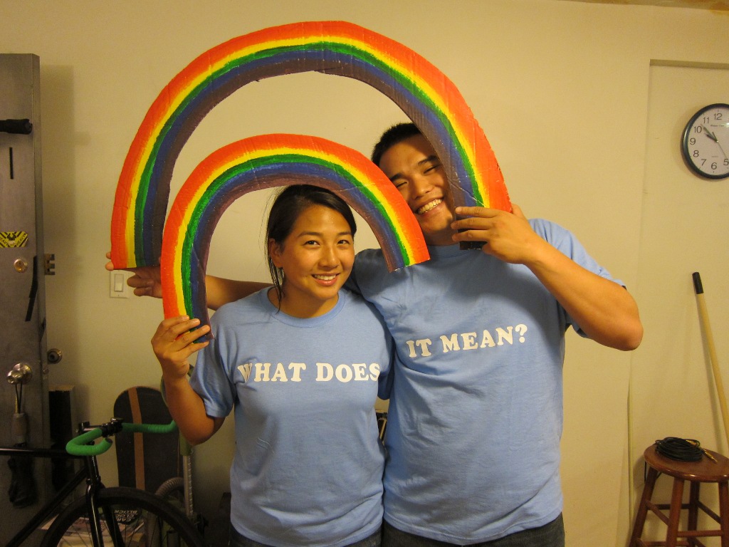 halloween double rainbow!